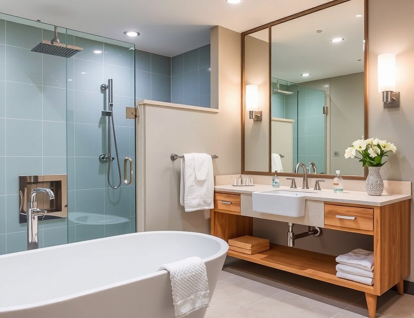 After: Spa-like bathroom