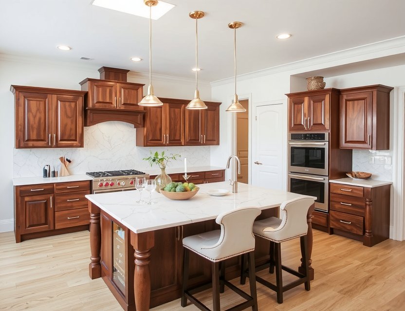 After: Luxurious modern kitchen