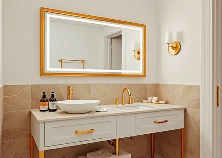 Luxurious bathroom vanity